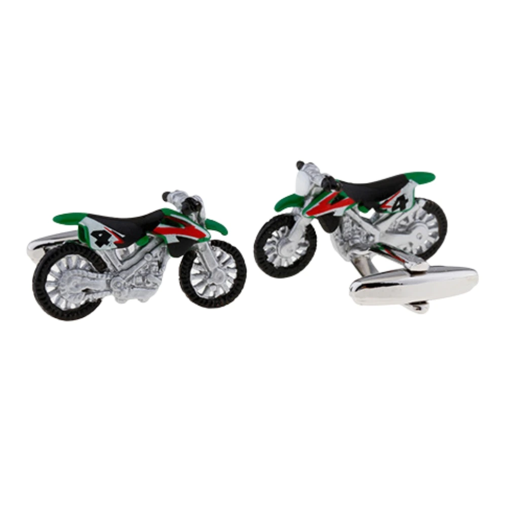 Green Quirky Brass Cufflinks for Men