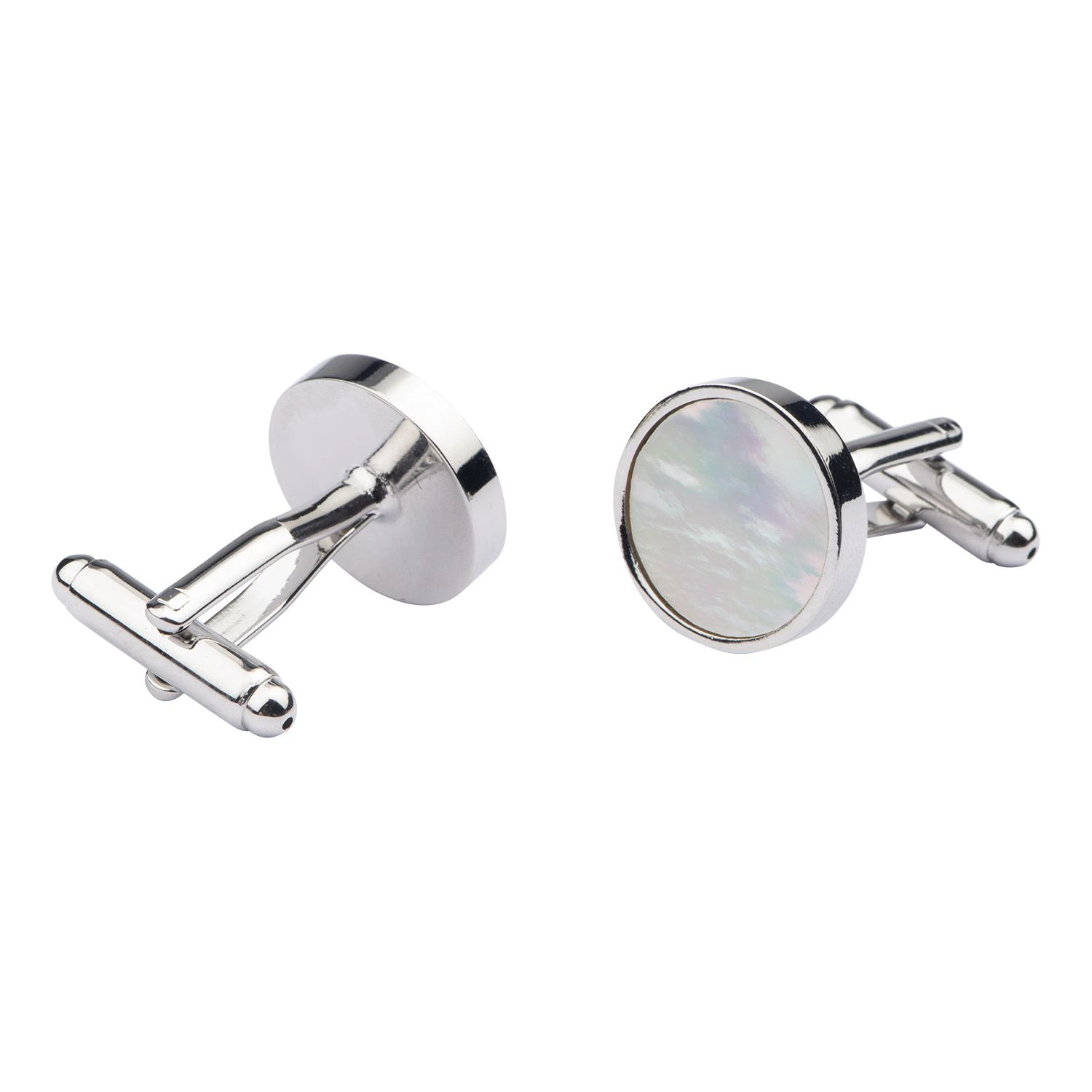 White Mother of Pearl Cufflinks for Men