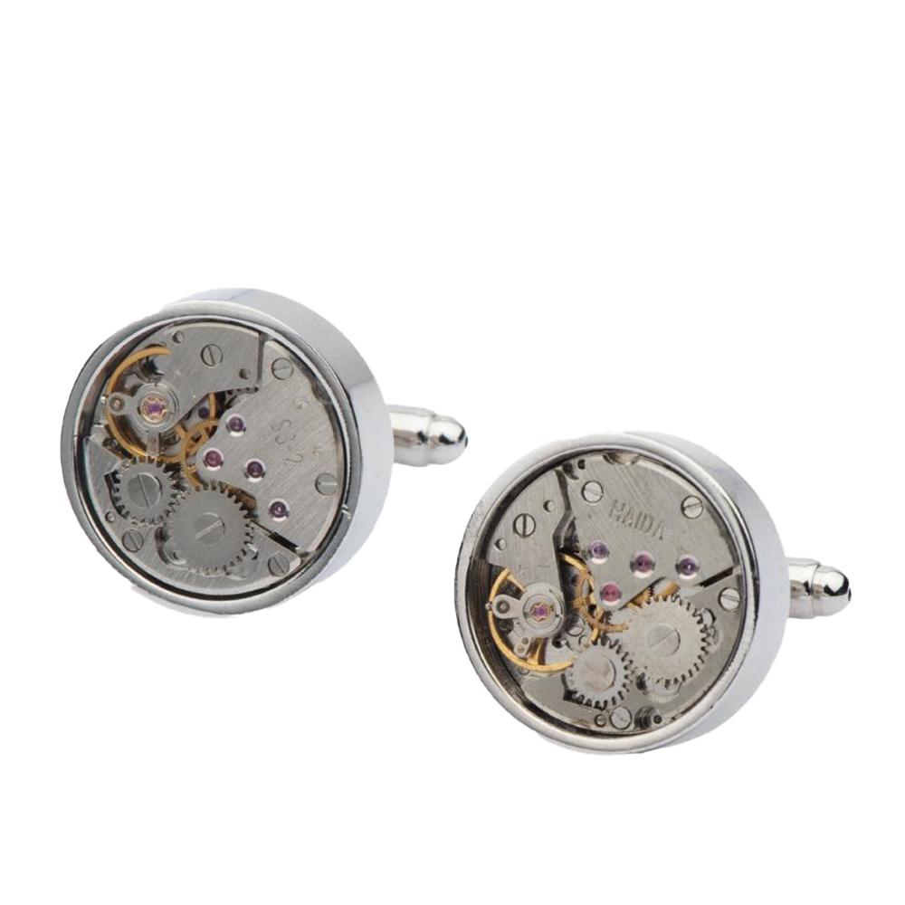 Silver Formal Brass Cufflinks for Men