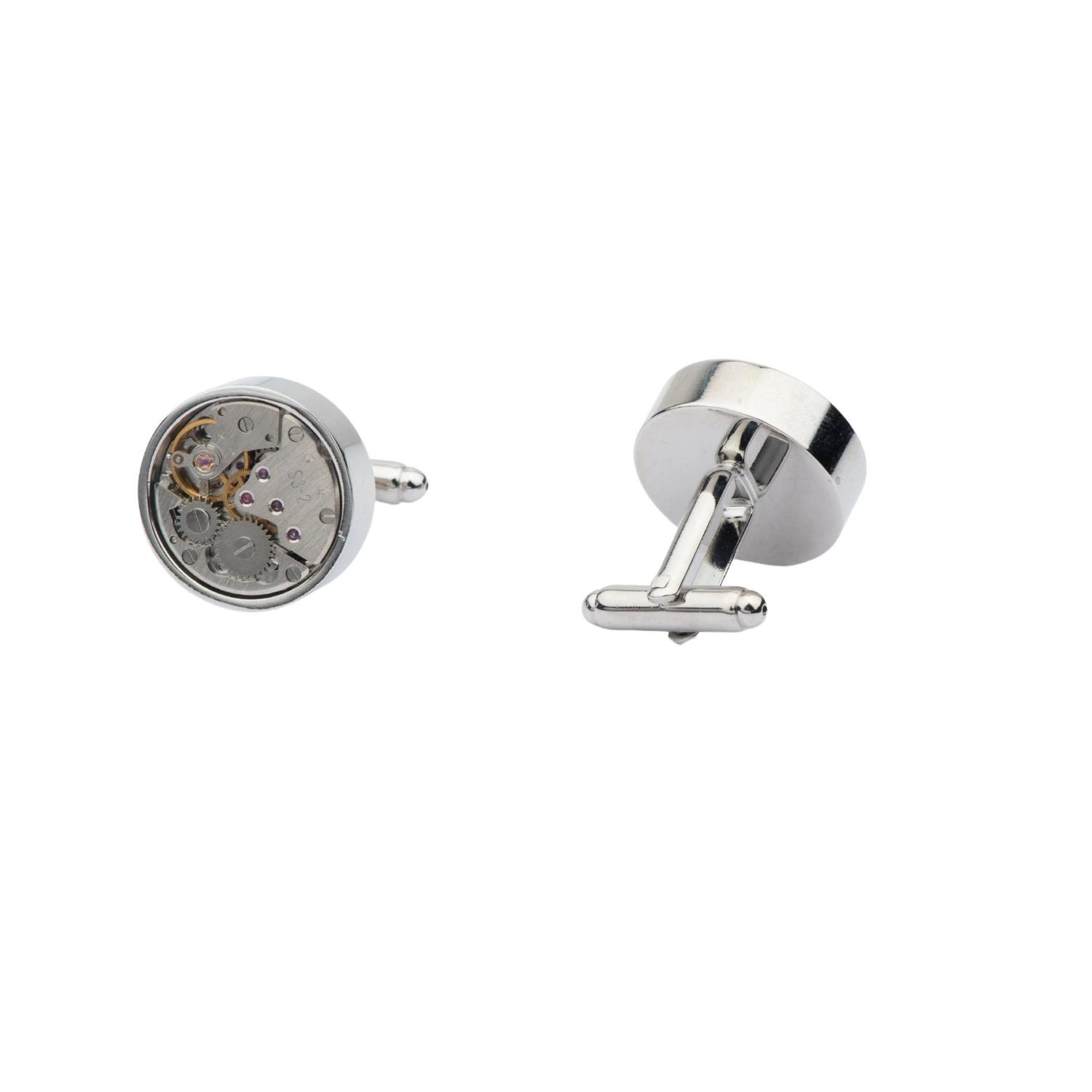 Silver Formal Brass Cufflinks for Men