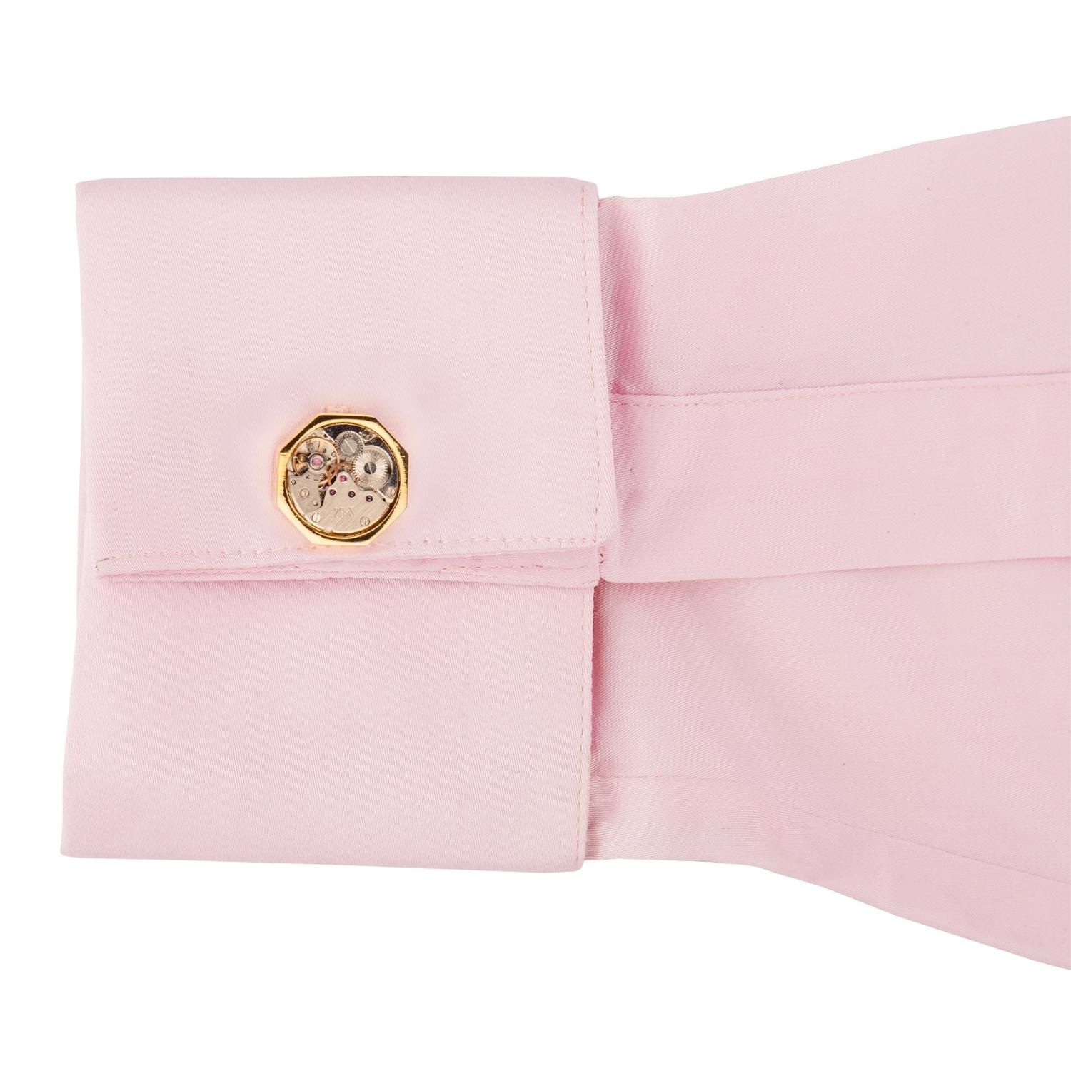 Gold Formal Brass Cufflinks for Men