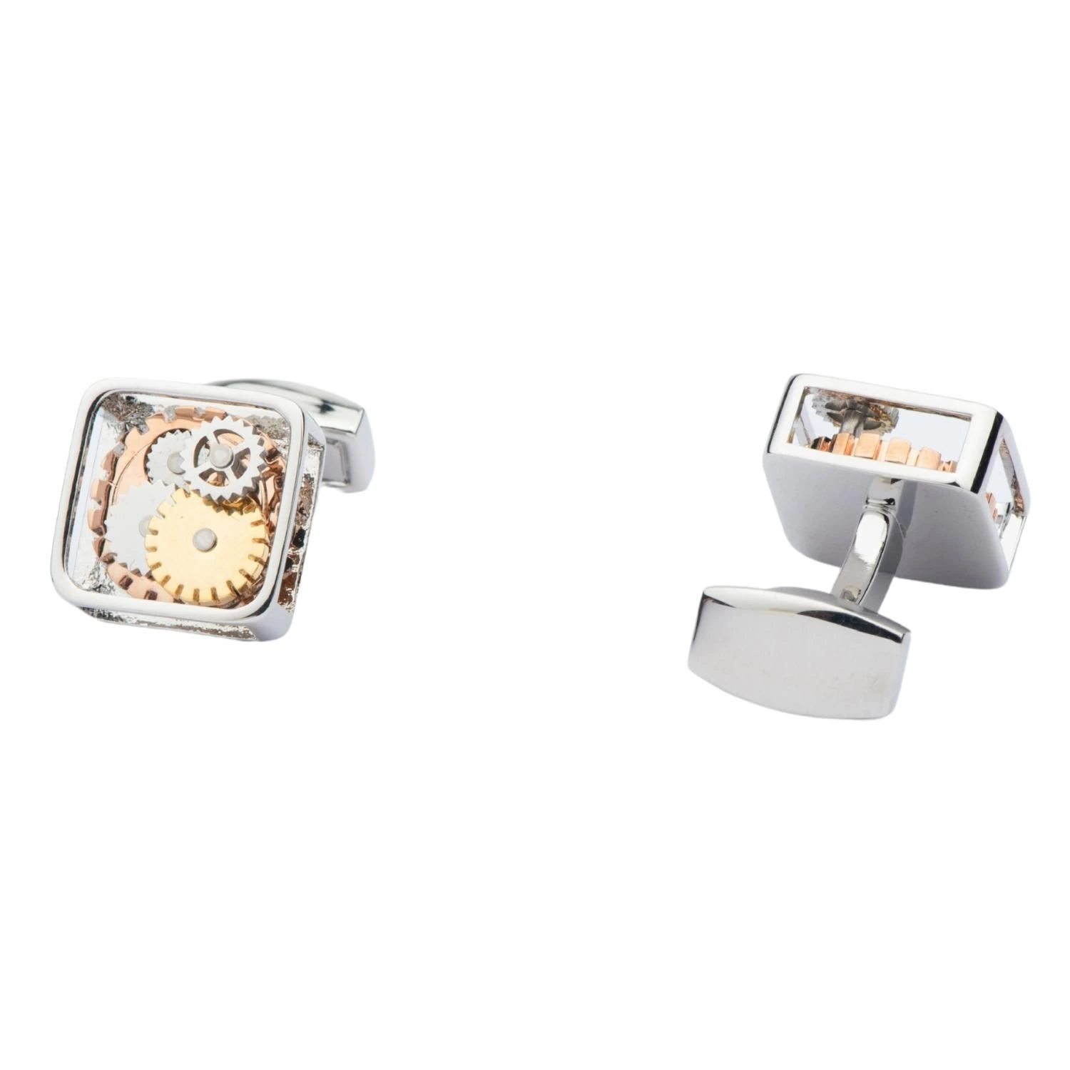 Gold Formal Brass Cufflinks for Men