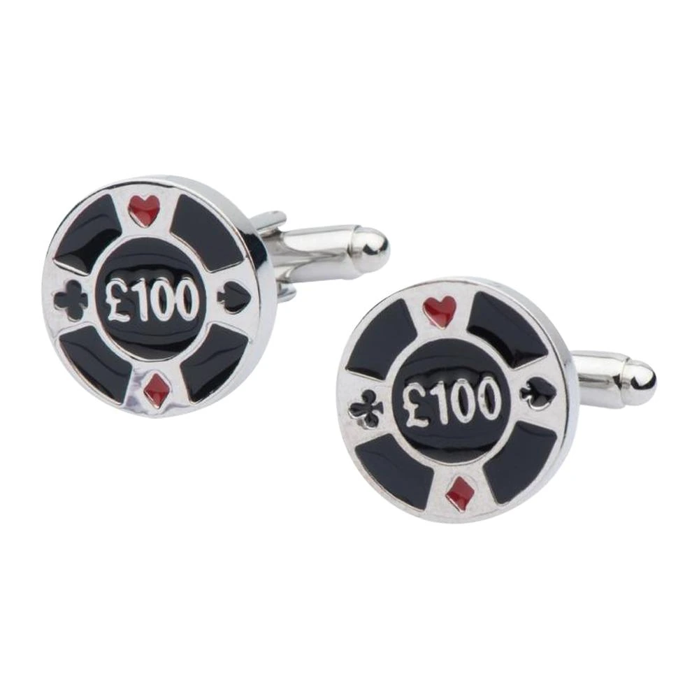 Black Quirky Brass Cufflinks for Men