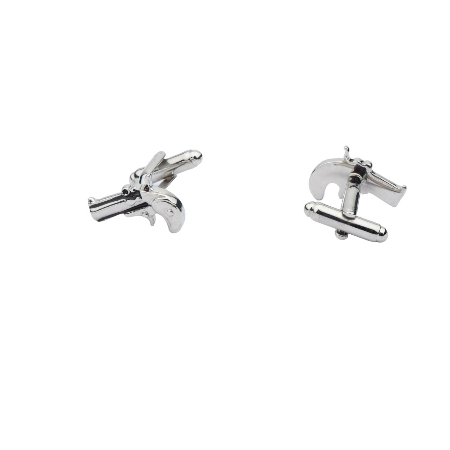 Silver Quirky Brass Cufflinks for Men