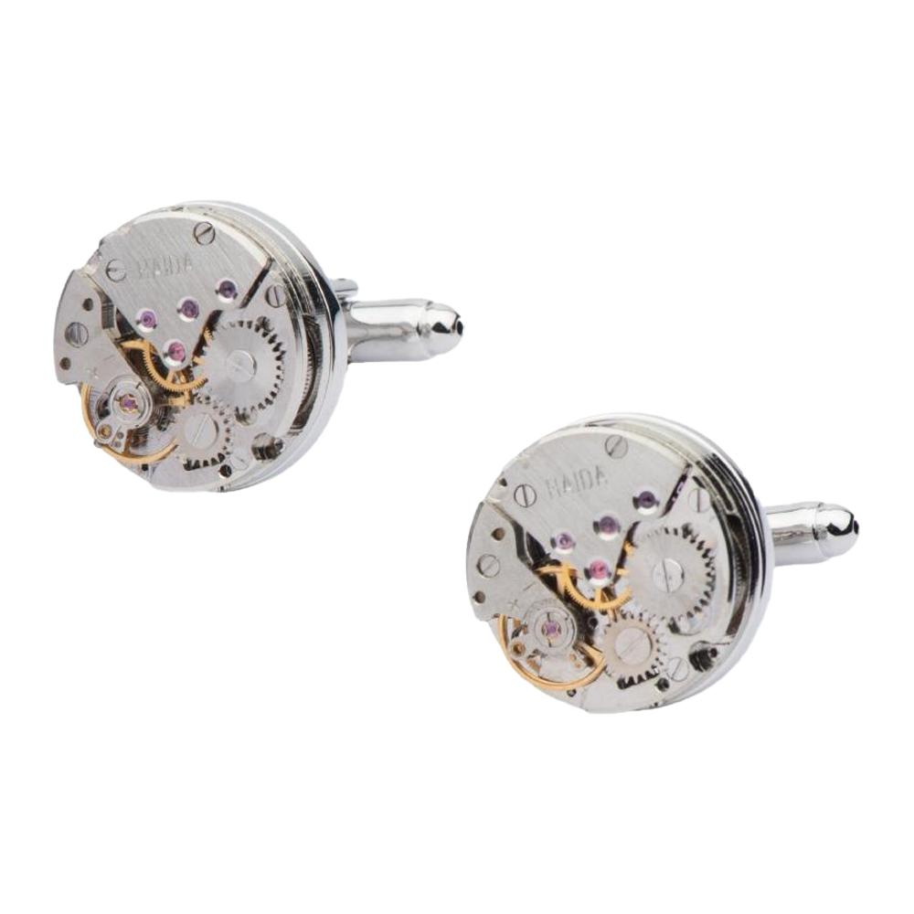 Silver Formal Brass Cufflinks for Men