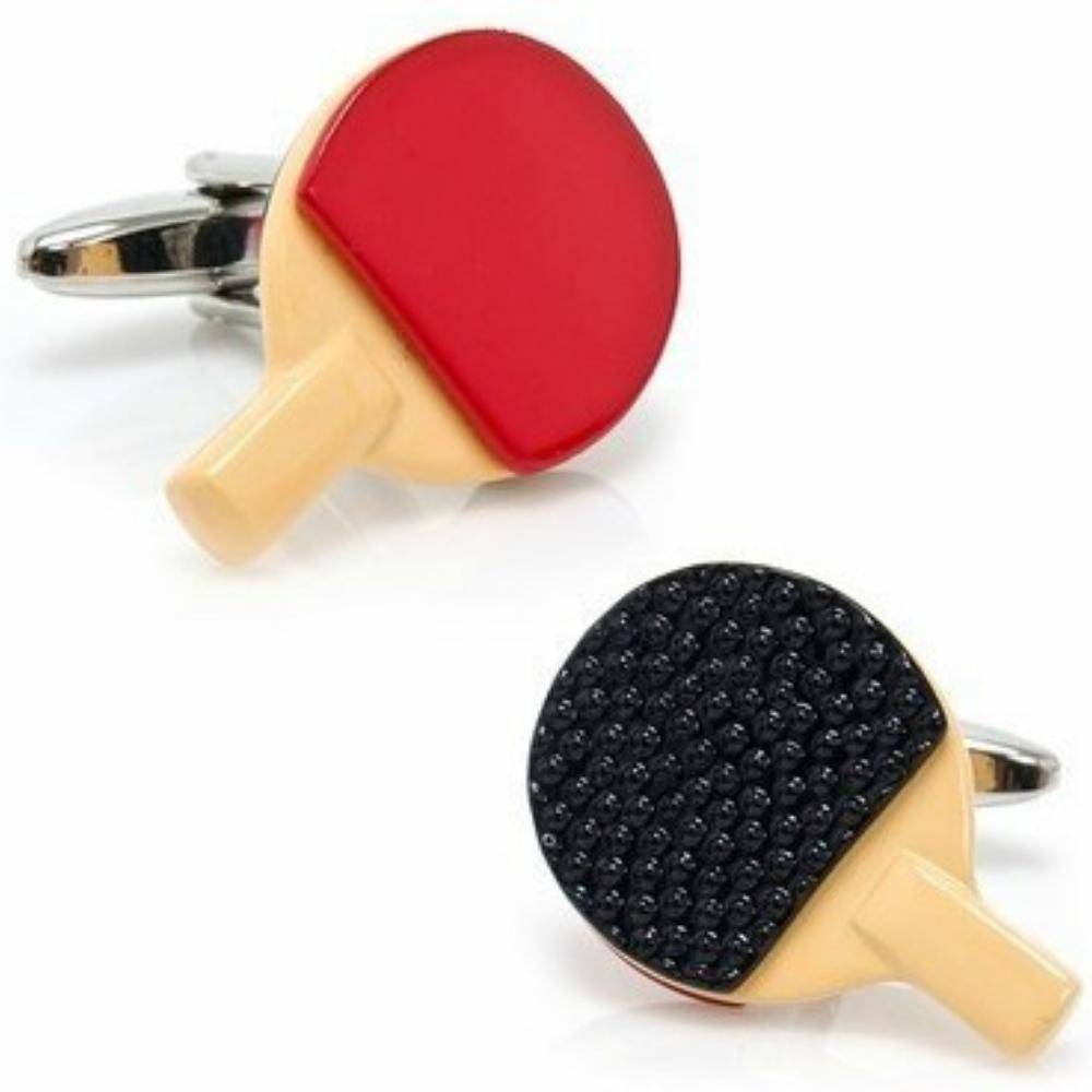 Red Quirky Brass Cufflinks for Men