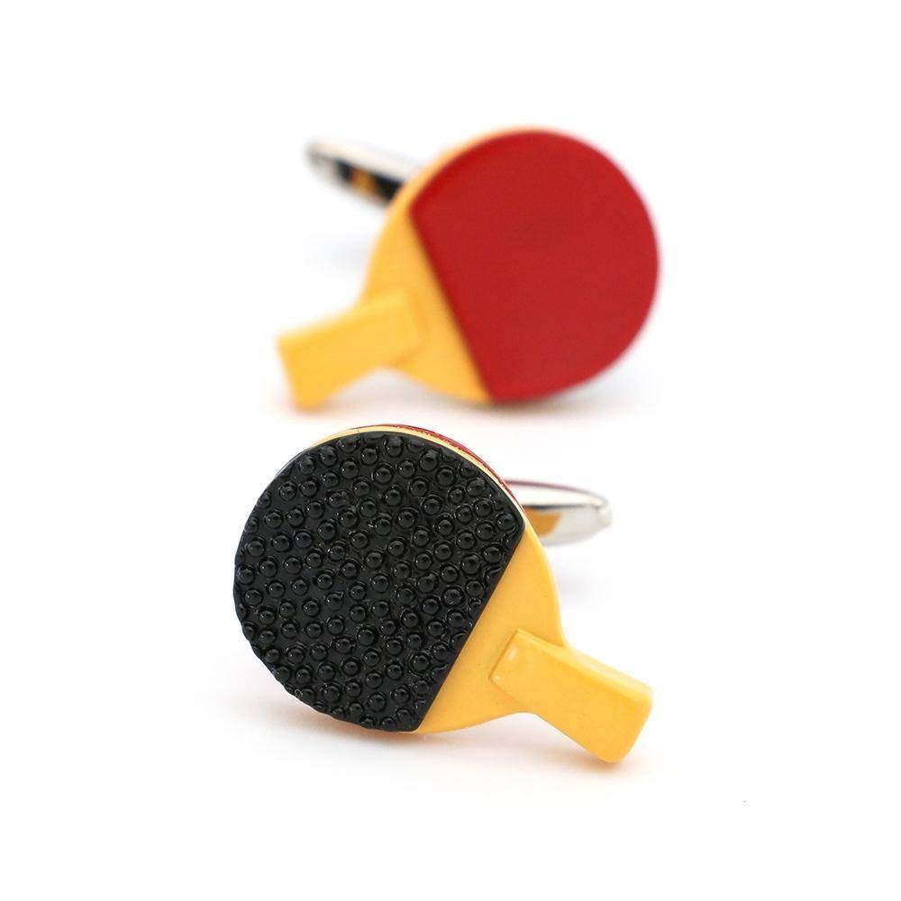 Red Quirky Brass Cufflinks for Men
