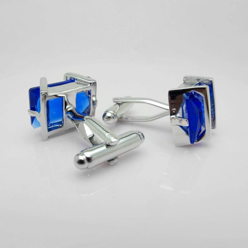 Blue Formal Brass Cufflinks for Men