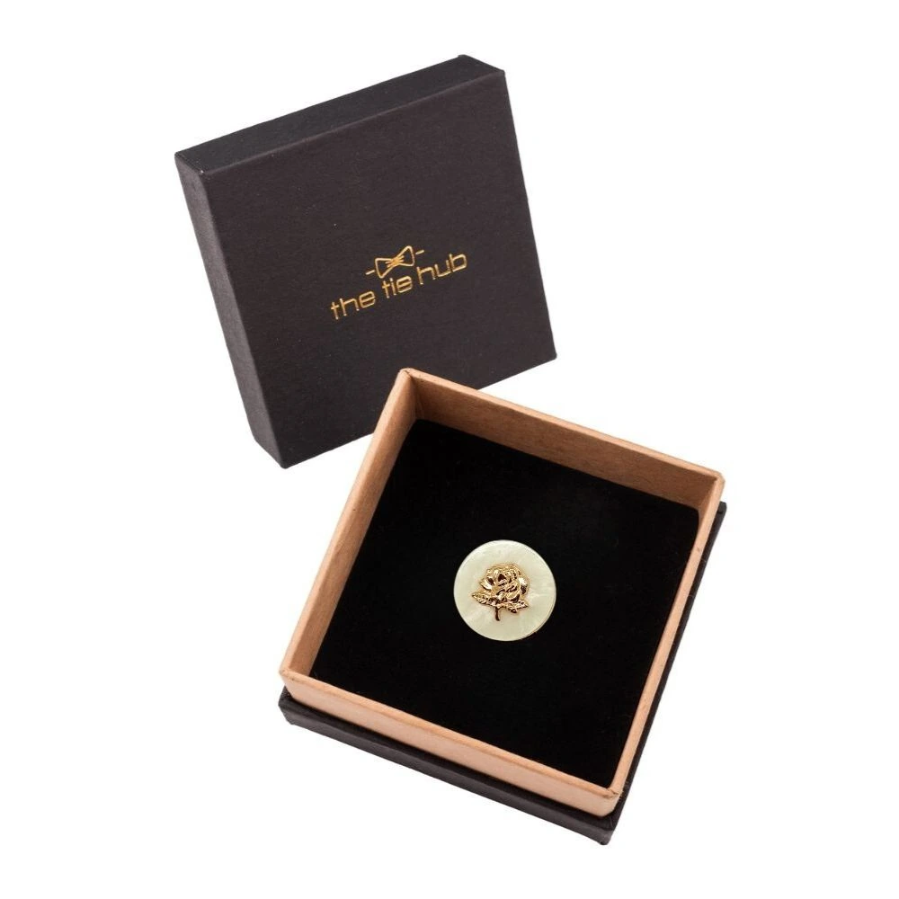 Rose Plated Button Cover
