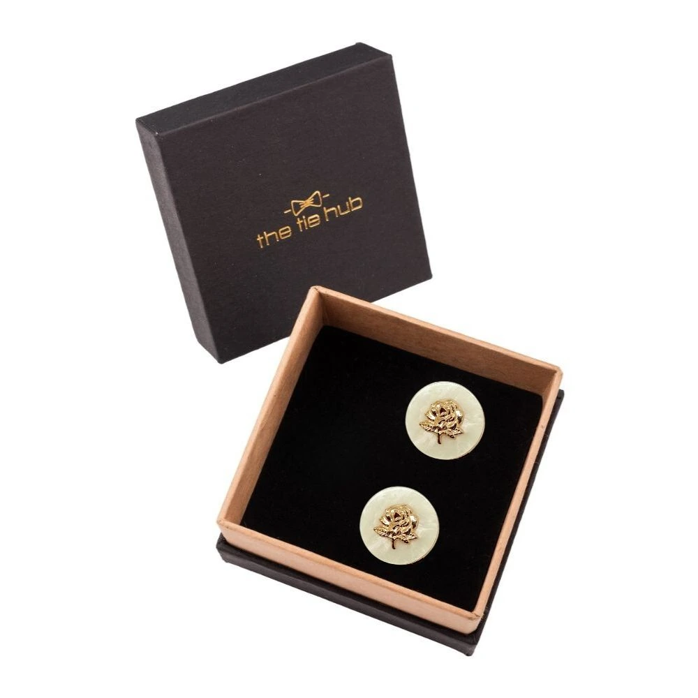Rose Plated Button Cover