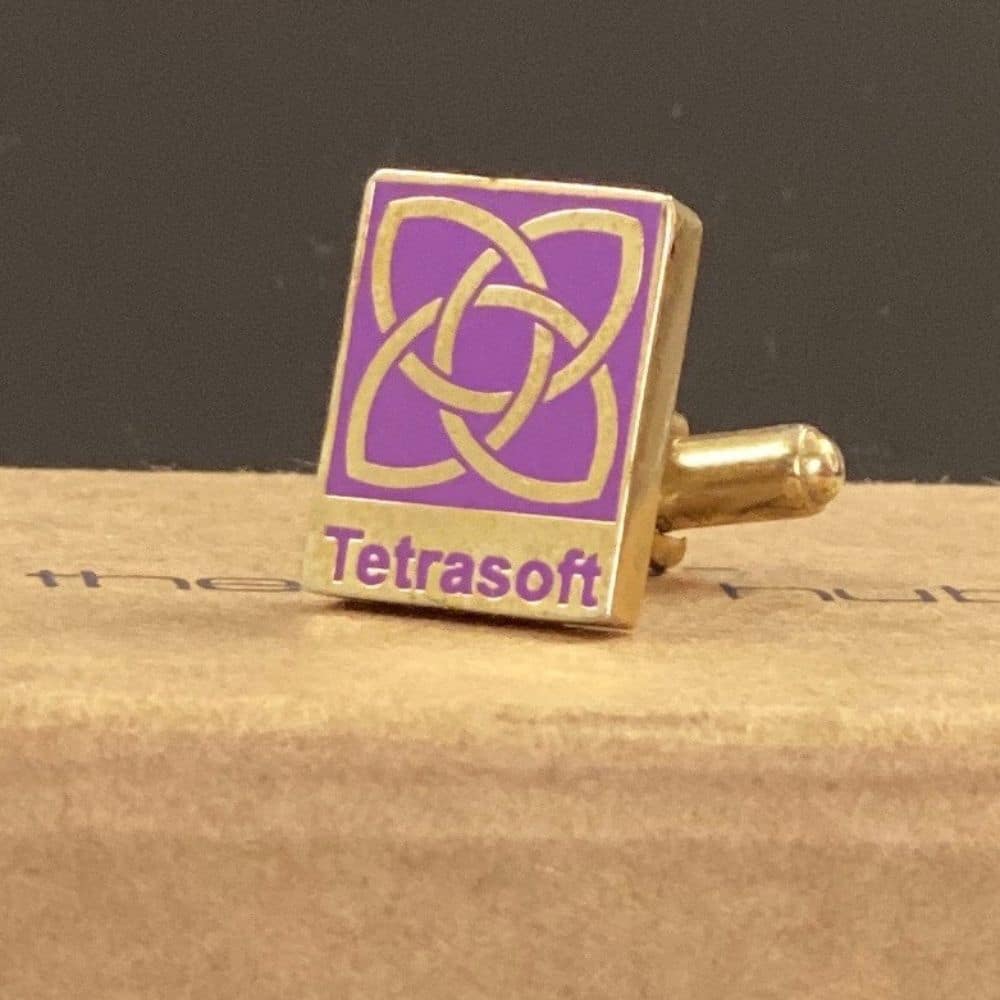 Customized Enamel logo Cufflinks