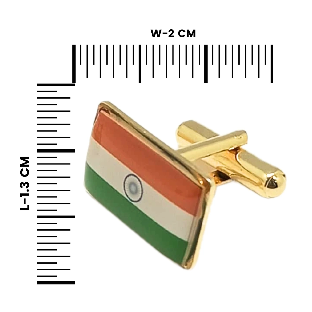 Personalised Multicolor Brass Cufflinks for Men