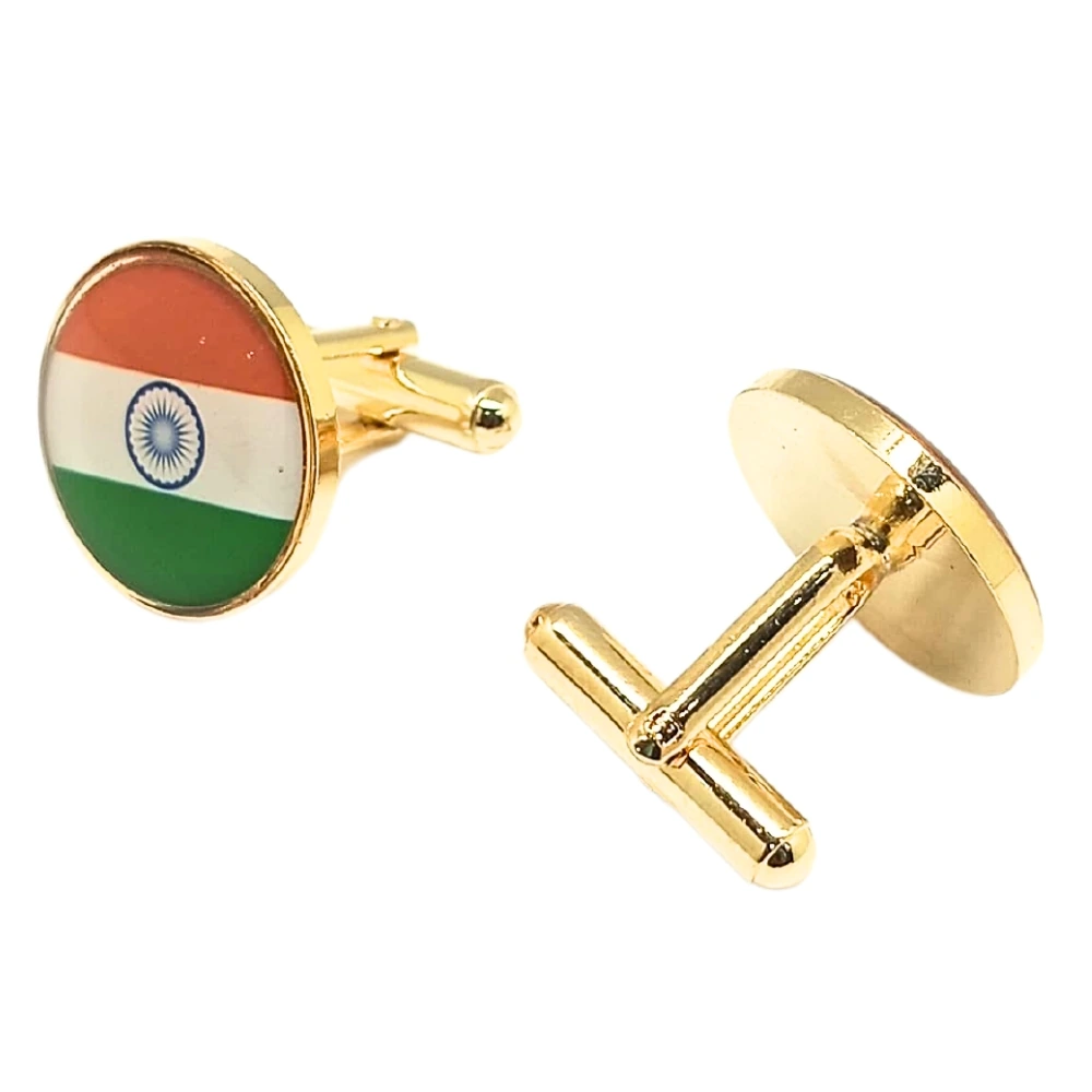 Personalised Multicolor Brass Cufflinks for Men