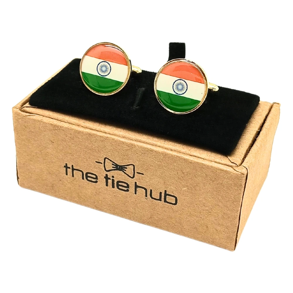 Personalised Multicolor Brass Cufflinks for Men