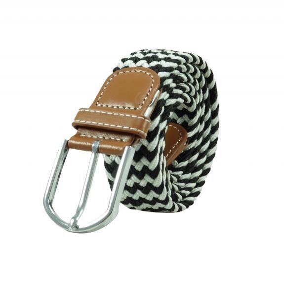 Black Braided Belt for Men