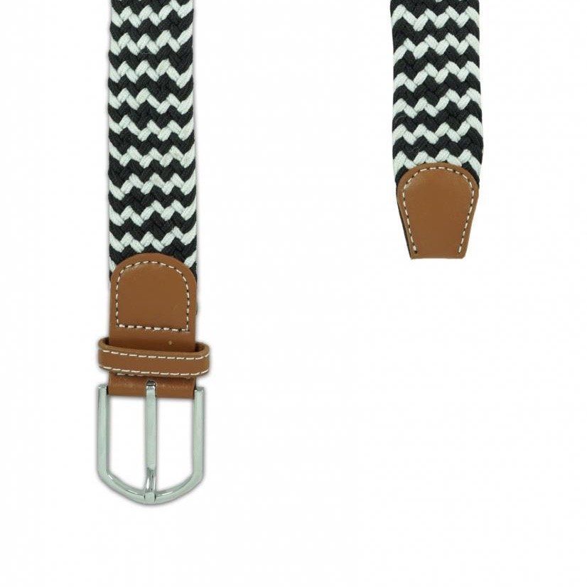 Black Braided Belt for Men