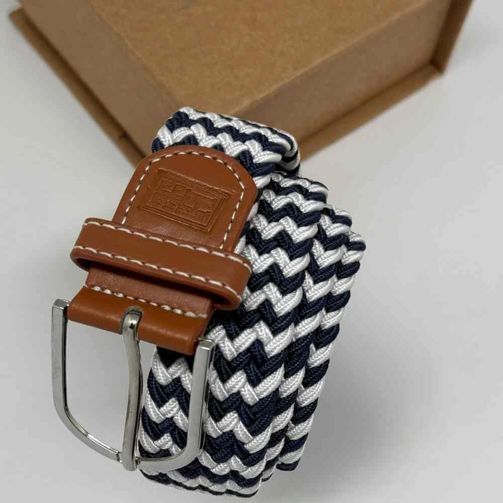 Blue Braided Belt for Men