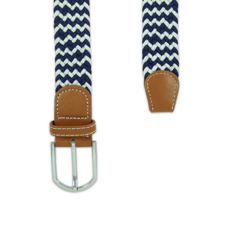 Blue Braided Belt for Men