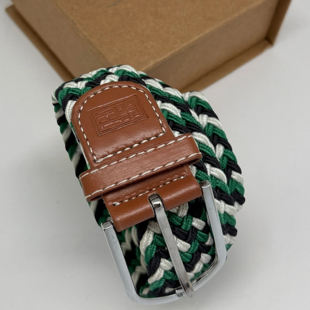 Green Braided Belt for Men
