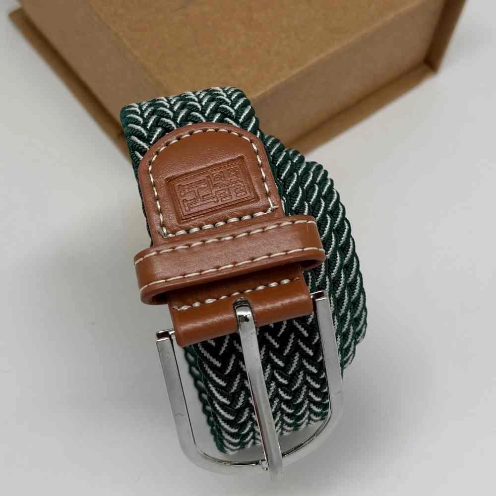 Green Braided Belt for Men
