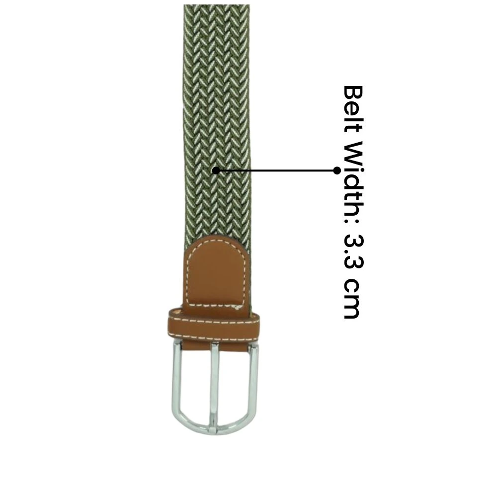 Green Braided Belt for Men