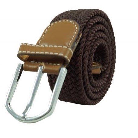 Brown Braided Belt for Men