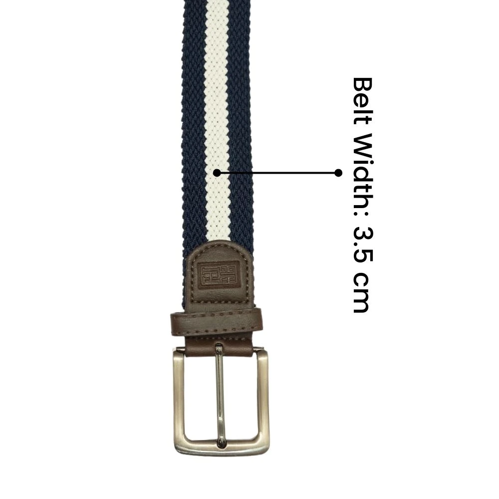 Blue Braided Belt for Men