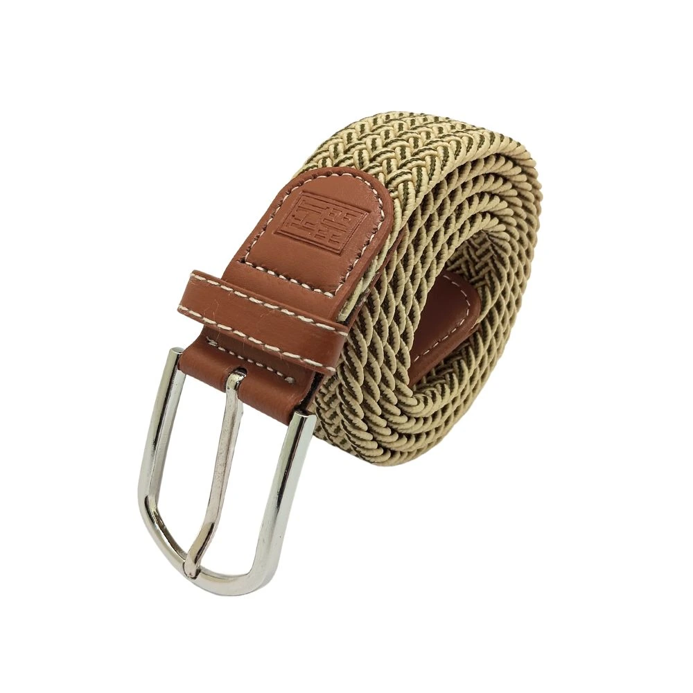 Yellow Braided Belt for Men