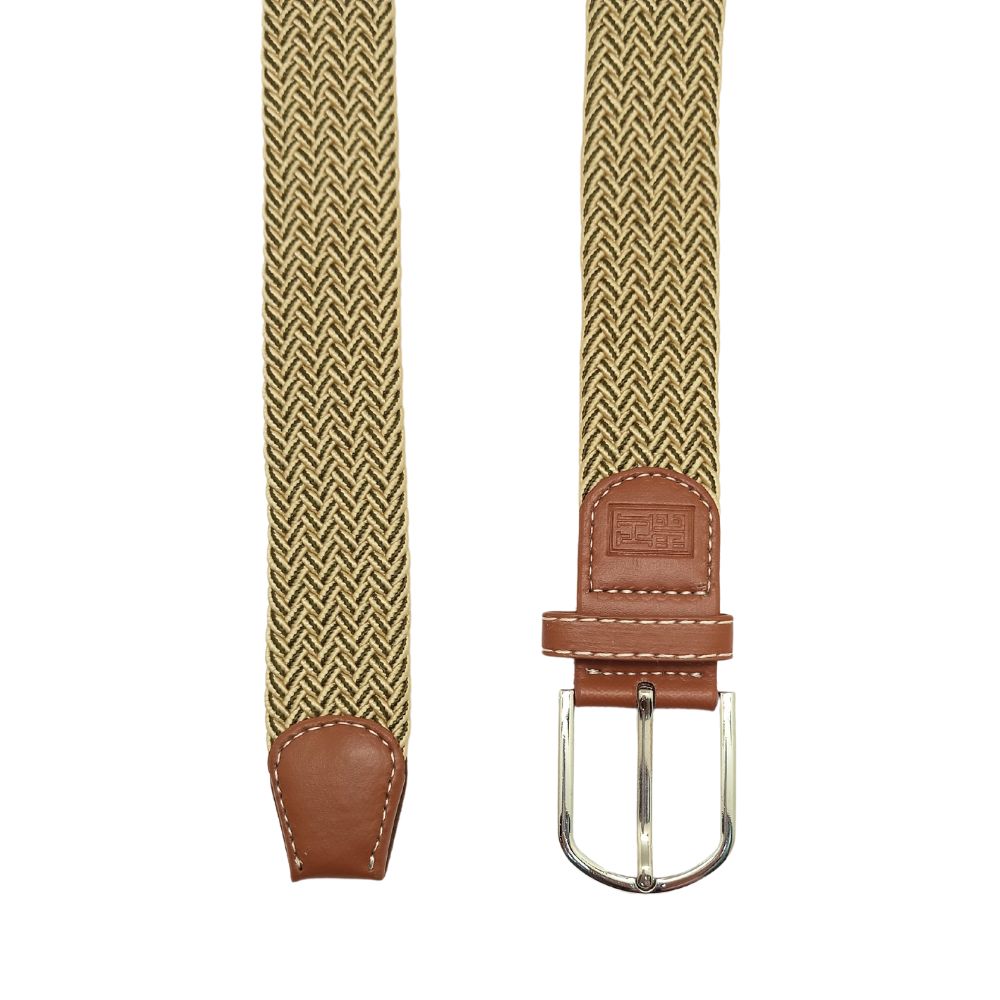 Yellow Braided Belt for Men
