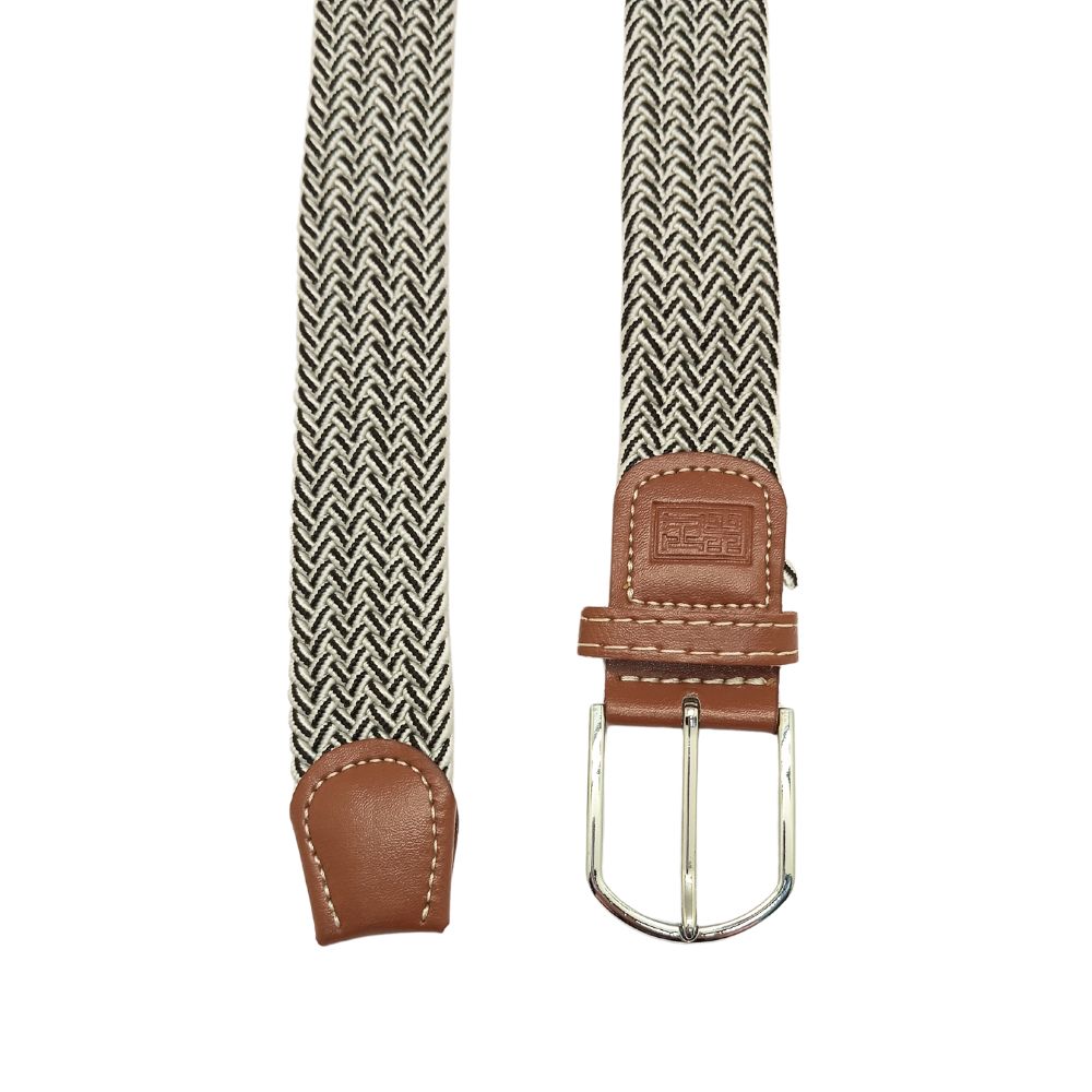 Black Braided Belt for Men