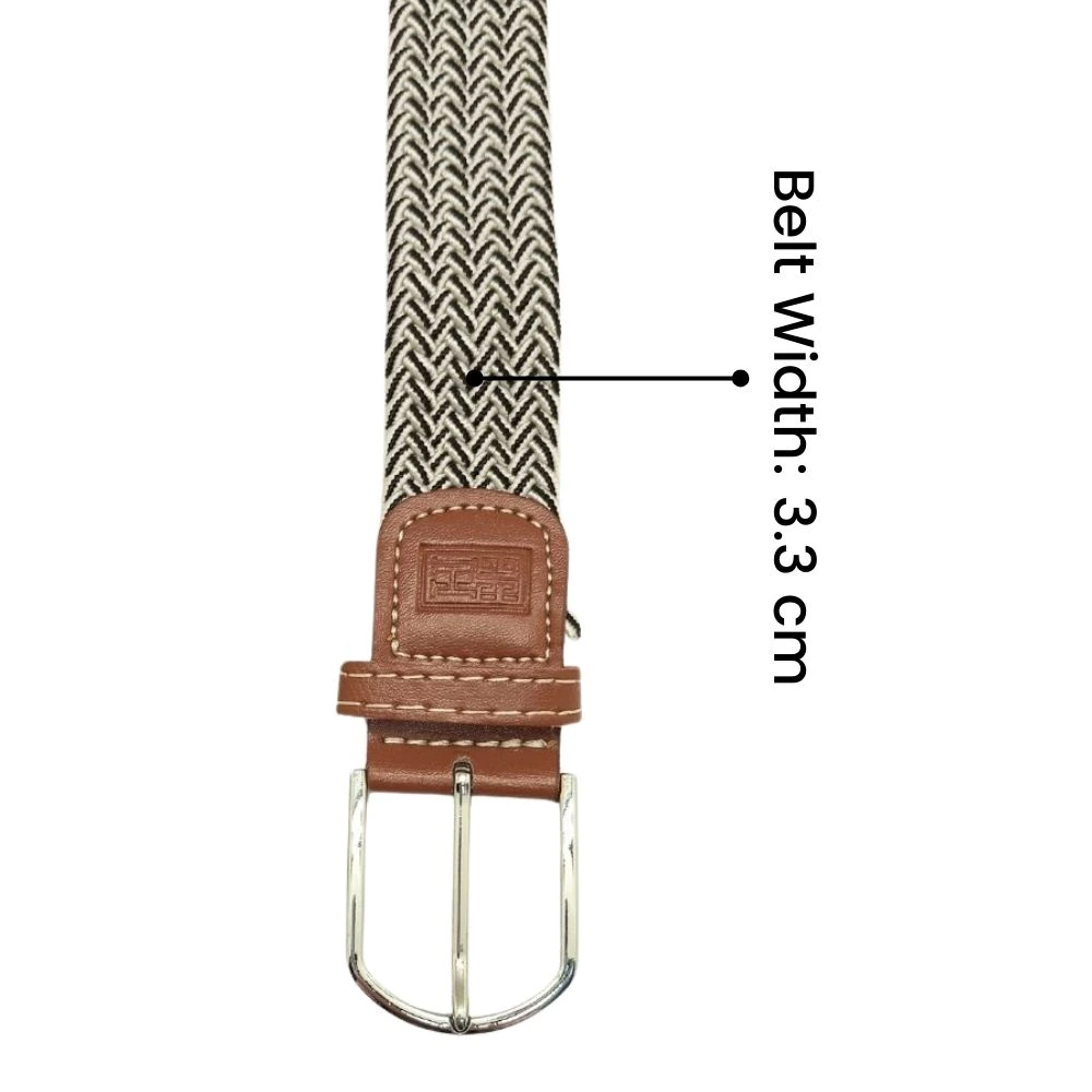Black Braided Belt for Men