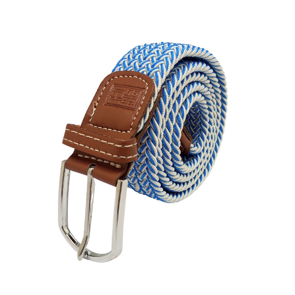 Blue Braided Belt for Men