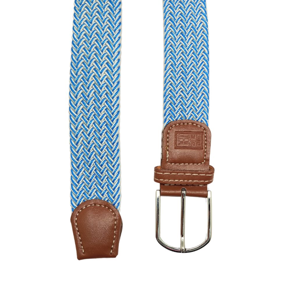 Blue Braided Belt for Men