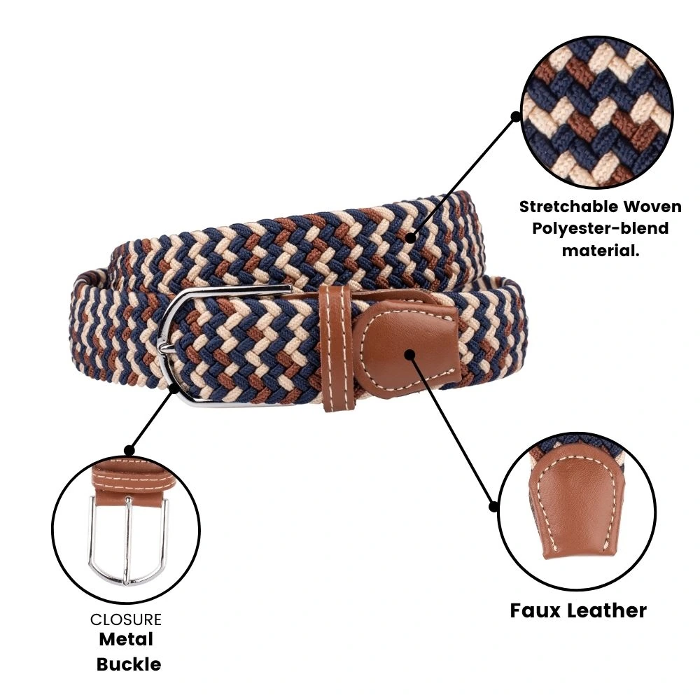 Multi Braided Belt for Men