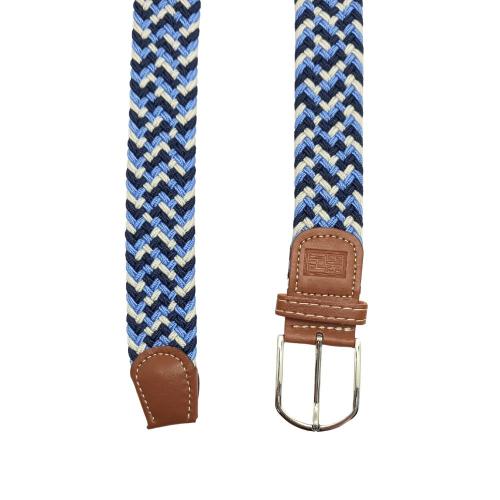 Blue Braided Belt for Men