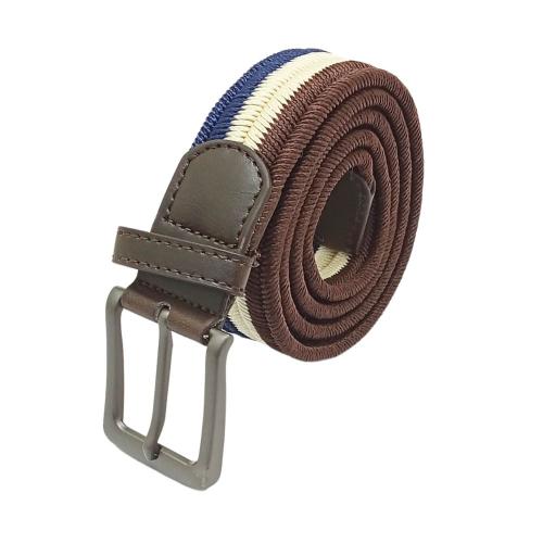 Brown Braided Belt for Men