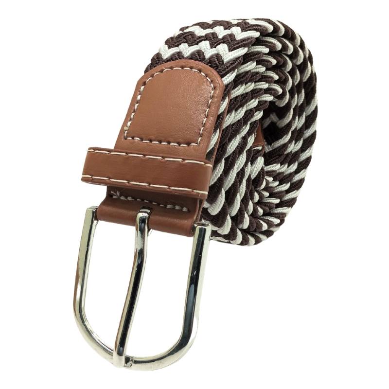 Brown Braided Belt for Men
