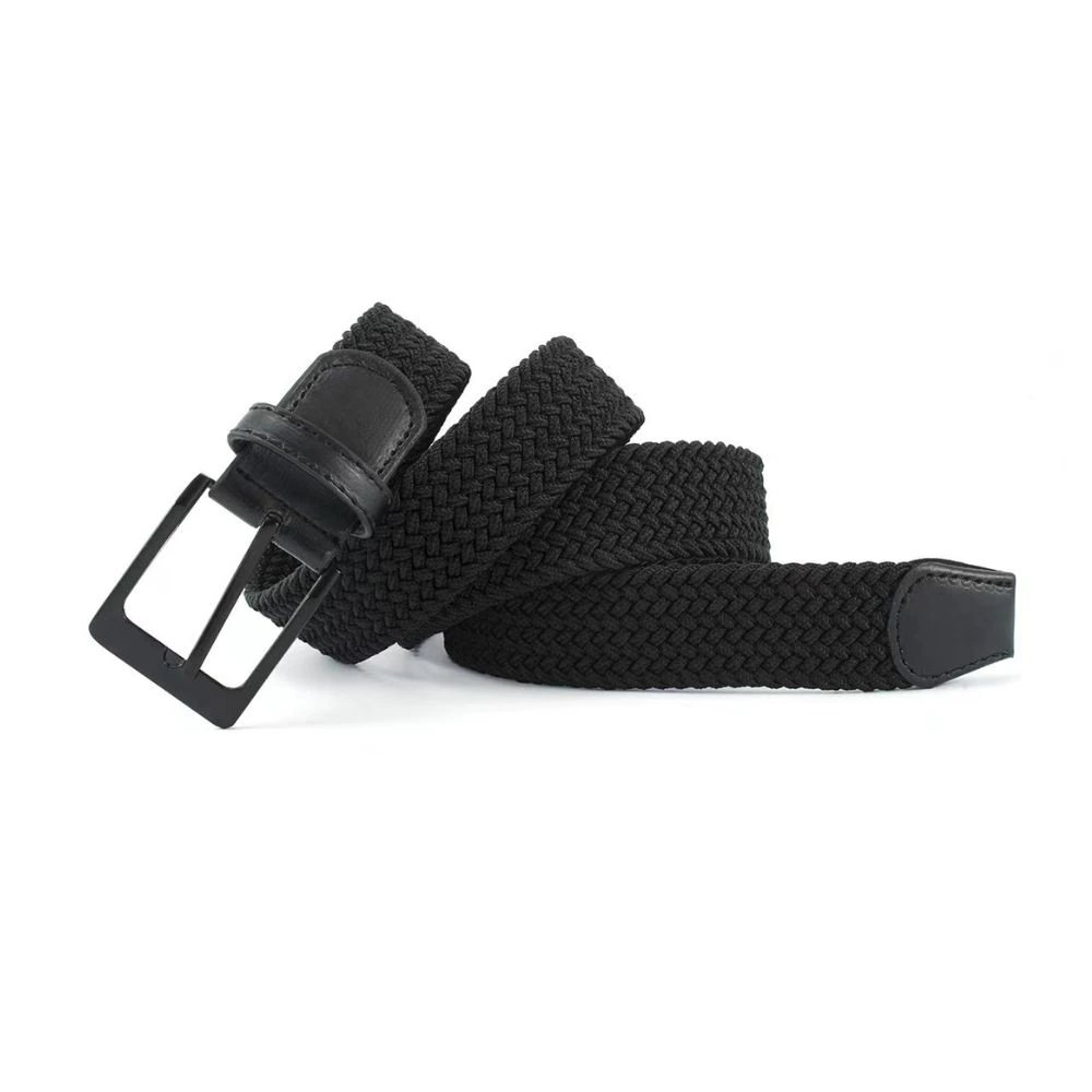 Black Braided Belt for Men