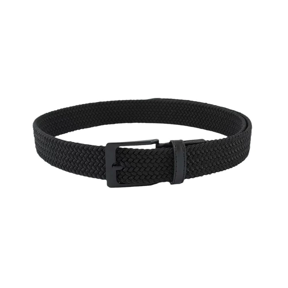Black Braided Belt for Men
