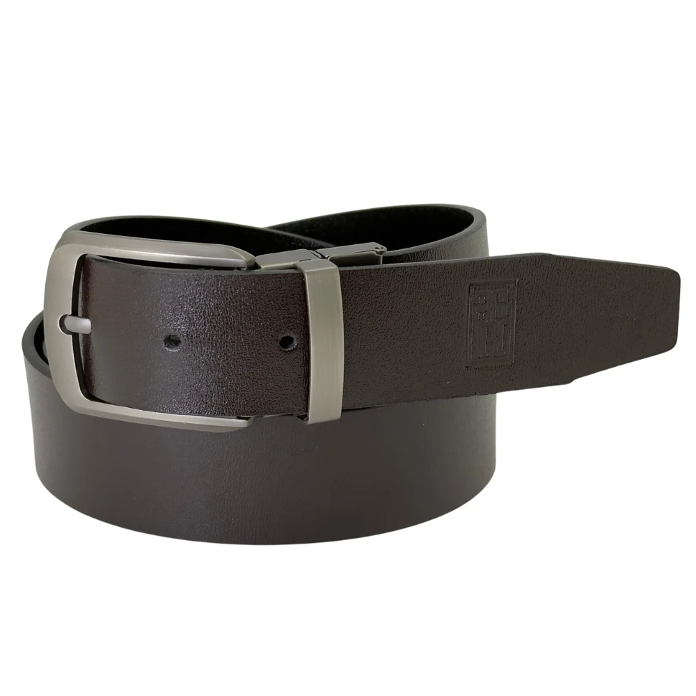 Black Leather Belt for Men