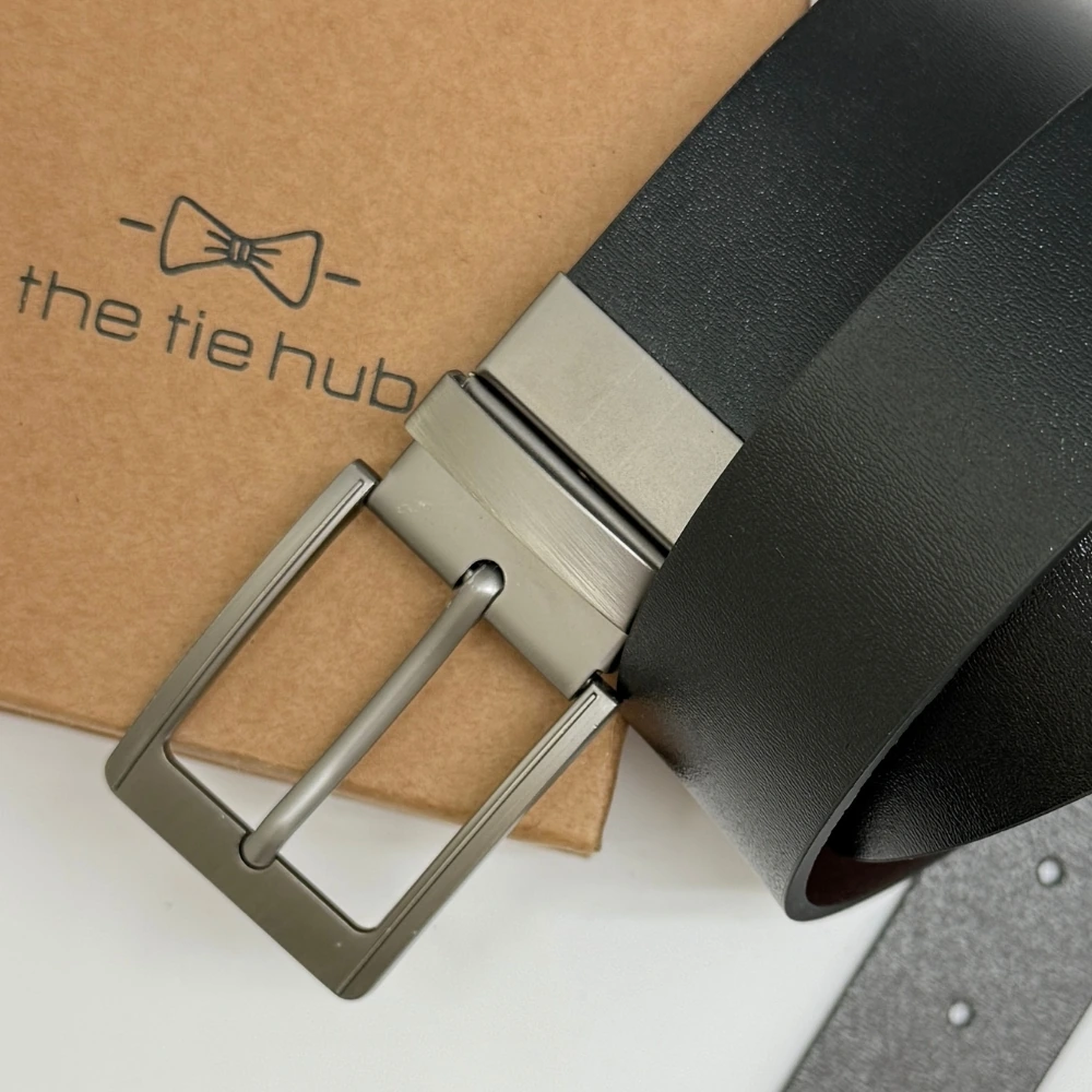 Black Leather Belt for Men
