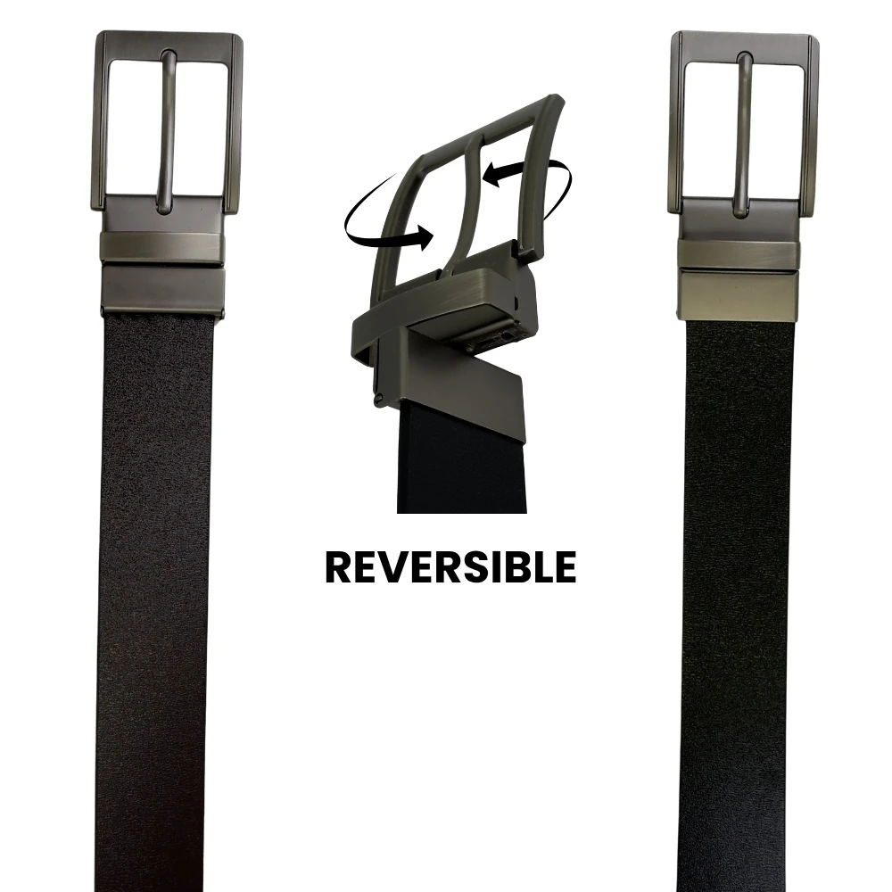 Black Leather Belt for Men