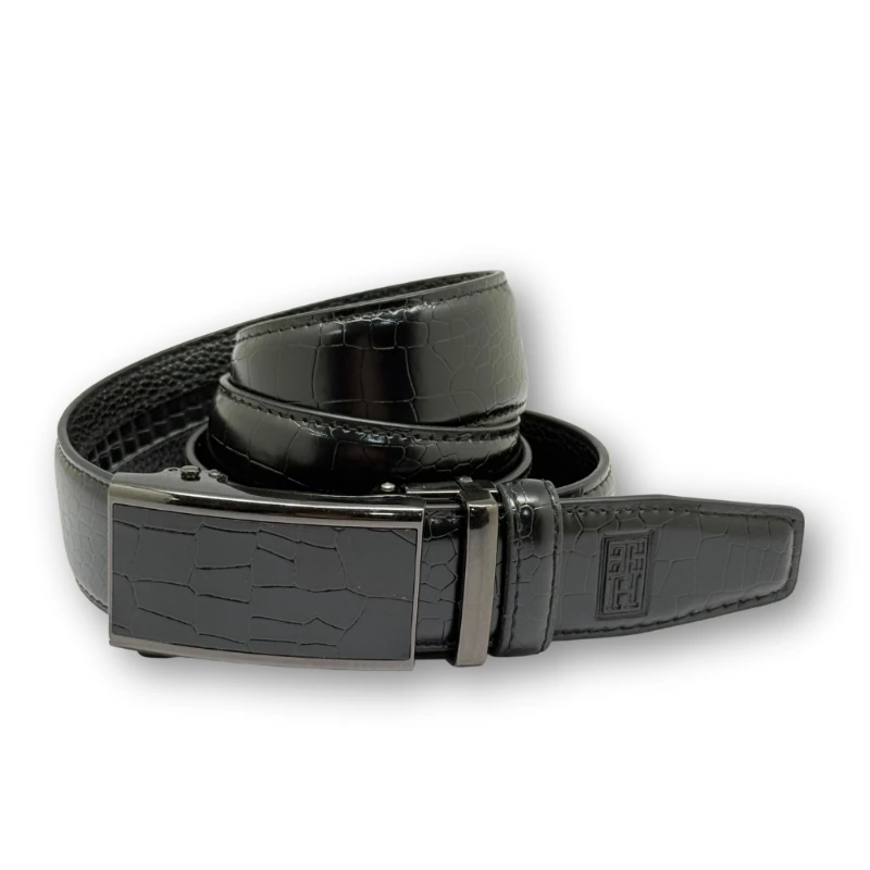 Black Leather Belt for Men