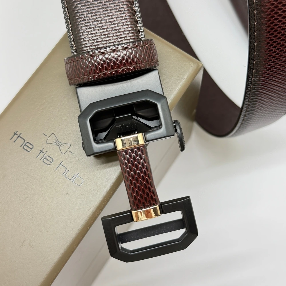 Dark Brown Formal Leather Belt for Men