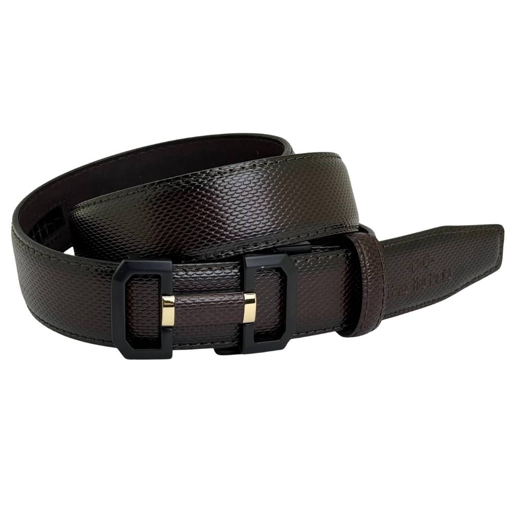 Dark Brown Formal Leather Belt for Men