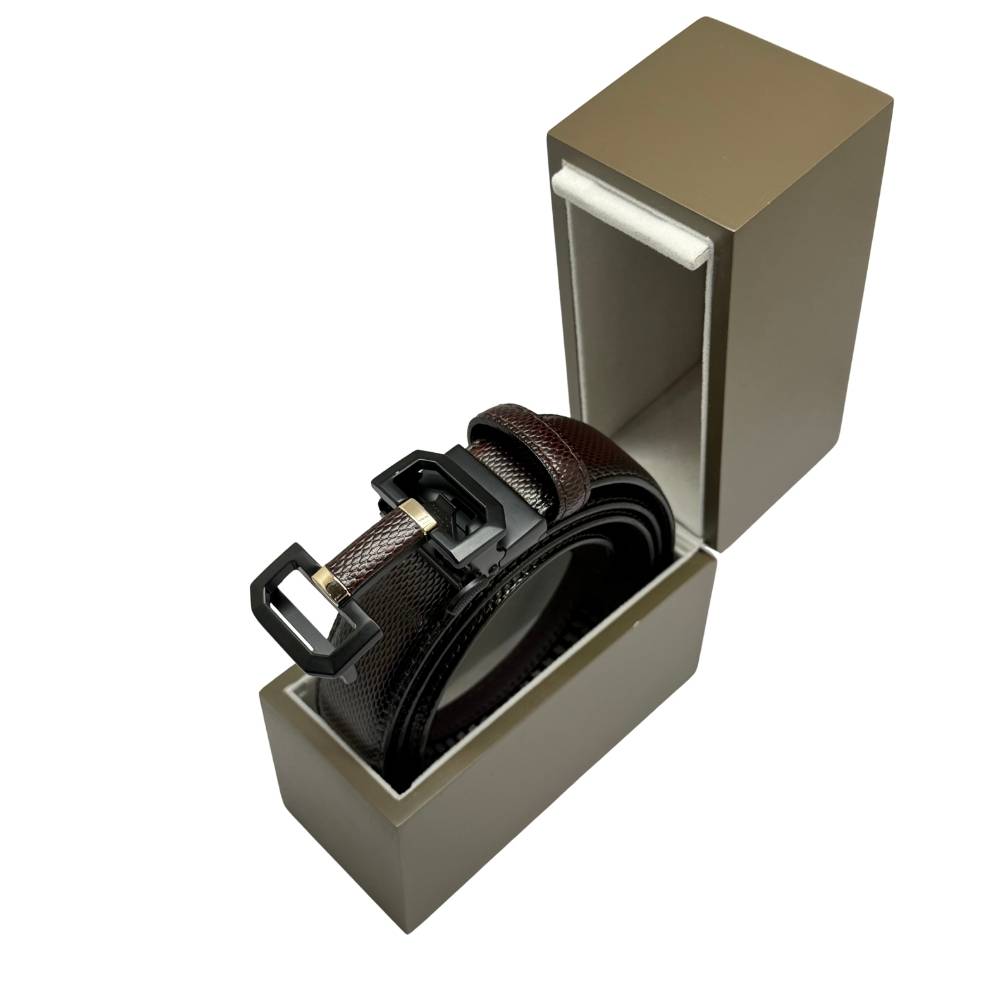 Dark Brown Formal Leather Belt for Men