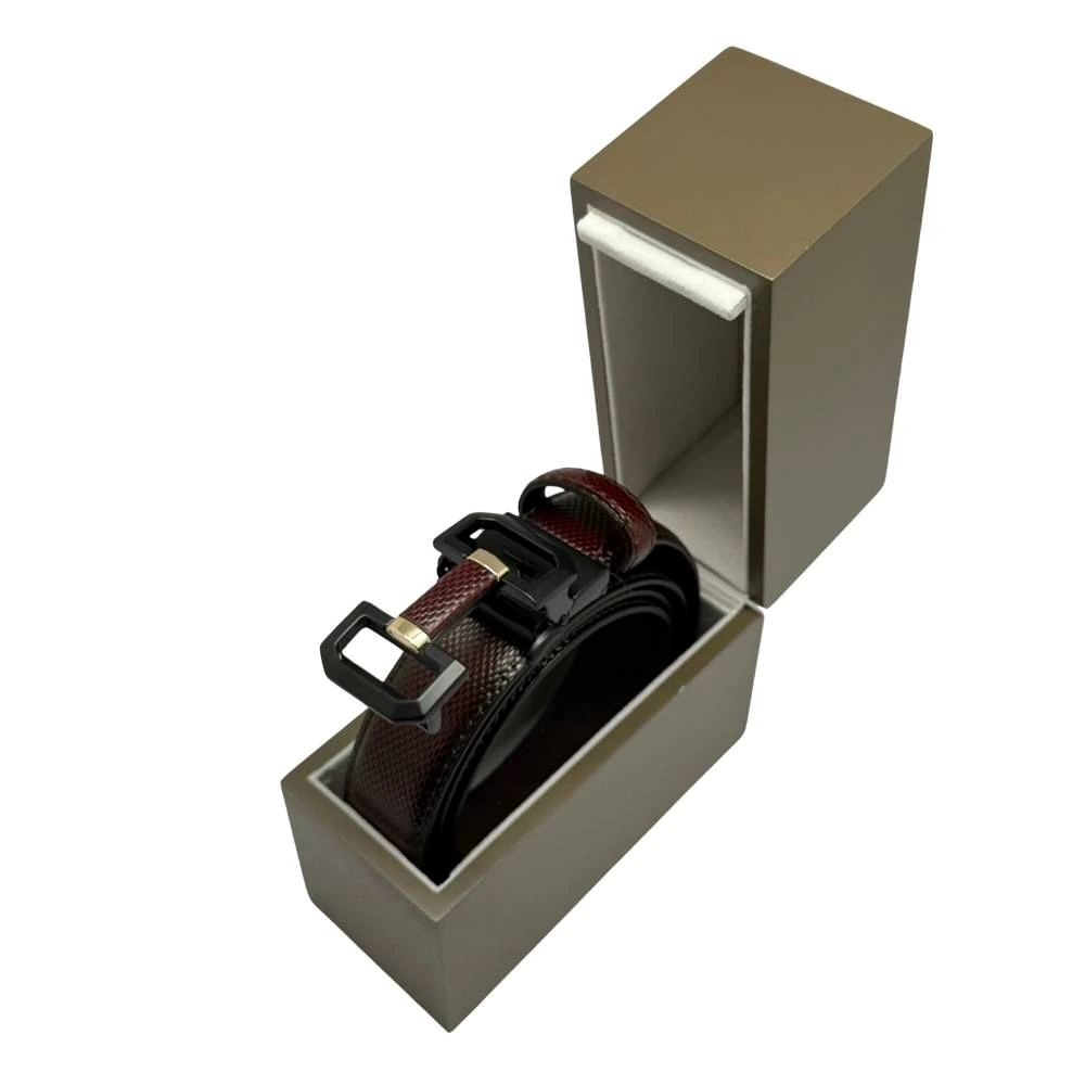Maroon Formal Leather Belt for Men