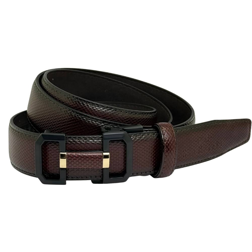 Maroon Formal Leather Belt for Men