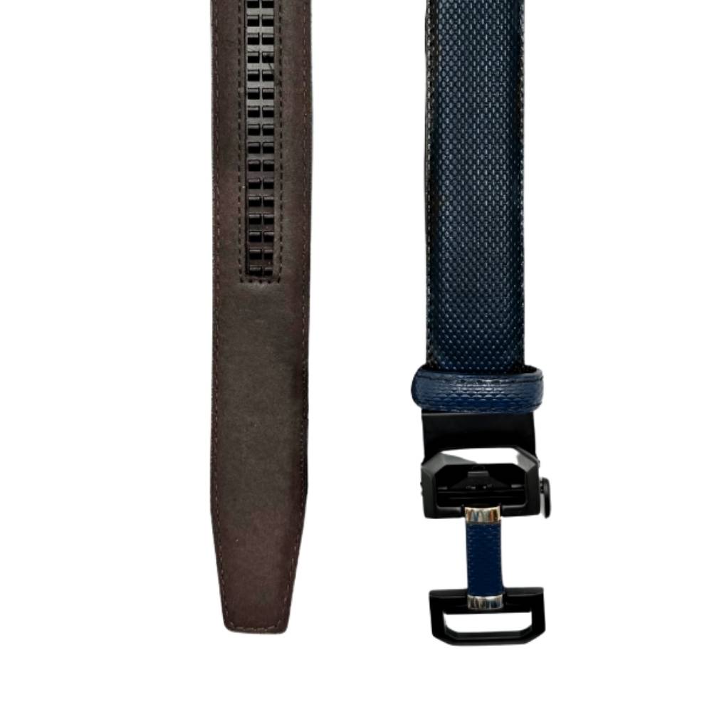 Navy Blue Formal Leather Belt for Men