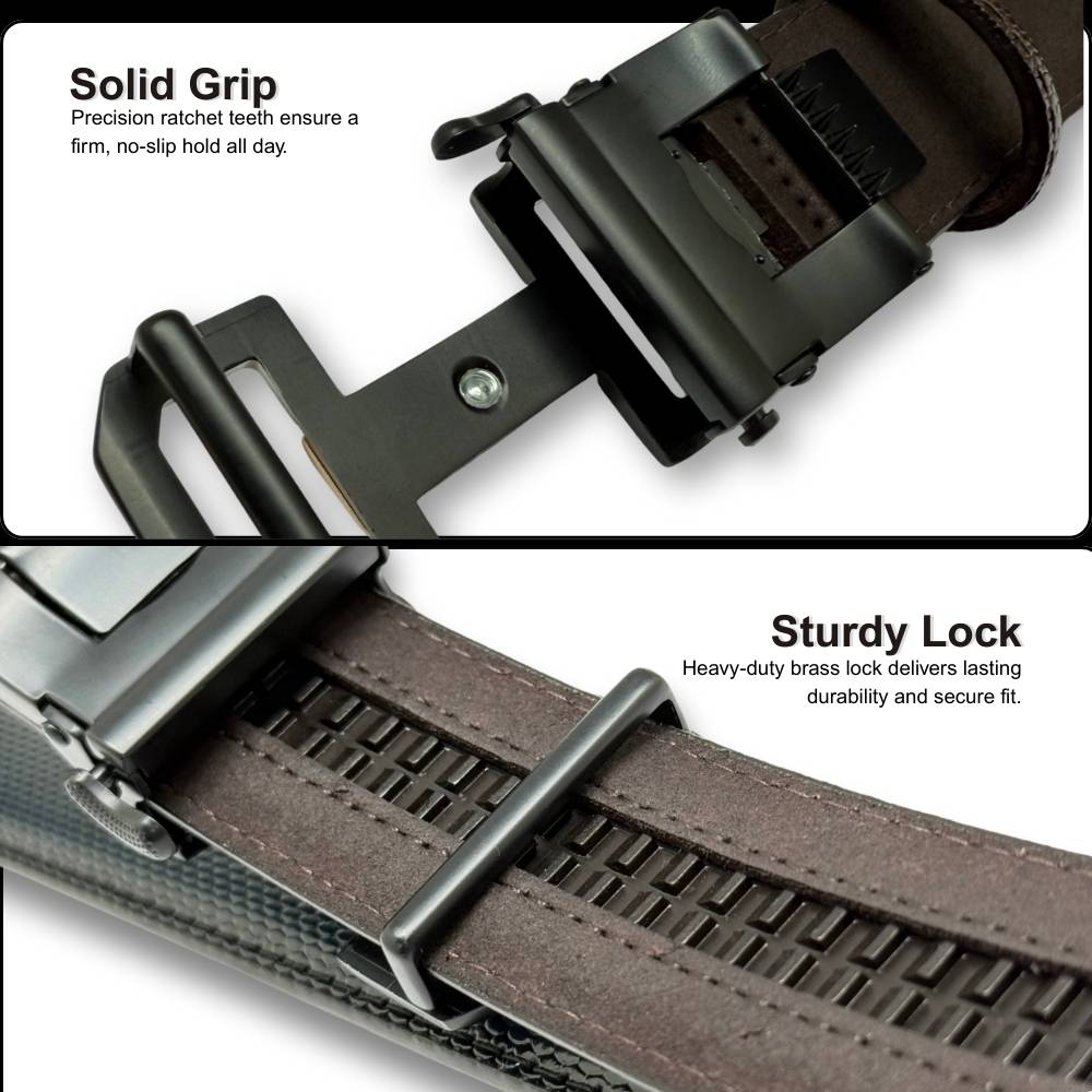 Navy Blue Formal Leather Belt for Men